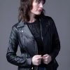 Lakeland Leather Kylee Classic Leather Biker Jacket Black -Lakeland Leather Sales unnamed file 414
