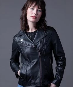 Lakeland Leather Kylee Classic Leather Biker Jacket Black -Lakeland Leather Sales unnamed file 416 scaled