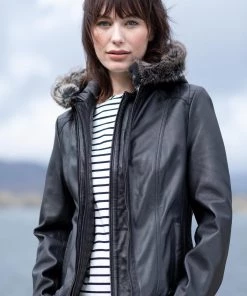 Lakeland Leather Applethwaite Hooded Leather Jacket Brown -Lakeland Leather Sales unnamed file 426 scaled