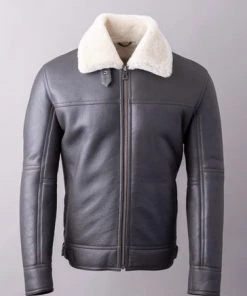Lakeland Leather Brown Spitfire Sheepskin Aviator Jacket -Lakeland Leather Sales unnamed file 439