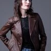 Lakeland Leather Thursby Vegetable Leather Biker Jacket In Tan -Lakeland Leather Sales unnamed file 440