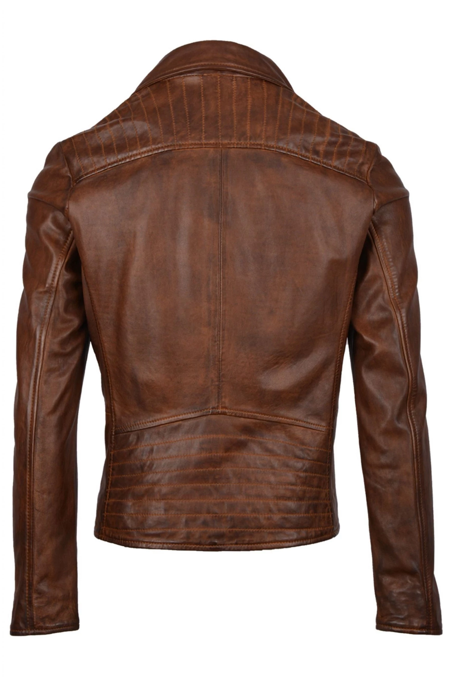 Lakeland Leather Thursby Vegetable Leather Biker Jacket In Tan 6 Lakeland Leather Thursby Vegetable Leather Biker Jacket In Tan - Image 4