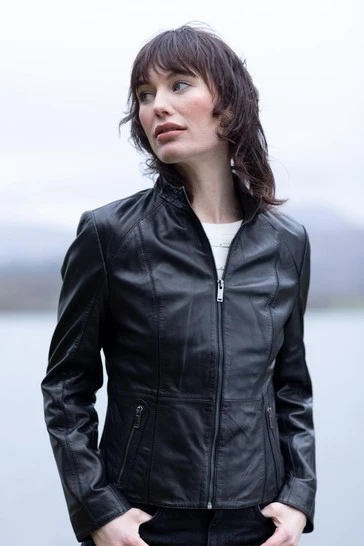 Lakeland Leather Palermo Ii Cafe Racer Black Leather Jacket 8 Lakeland Leather Palermo Ii Cafe Racer Black Leather Jacket - Image 6