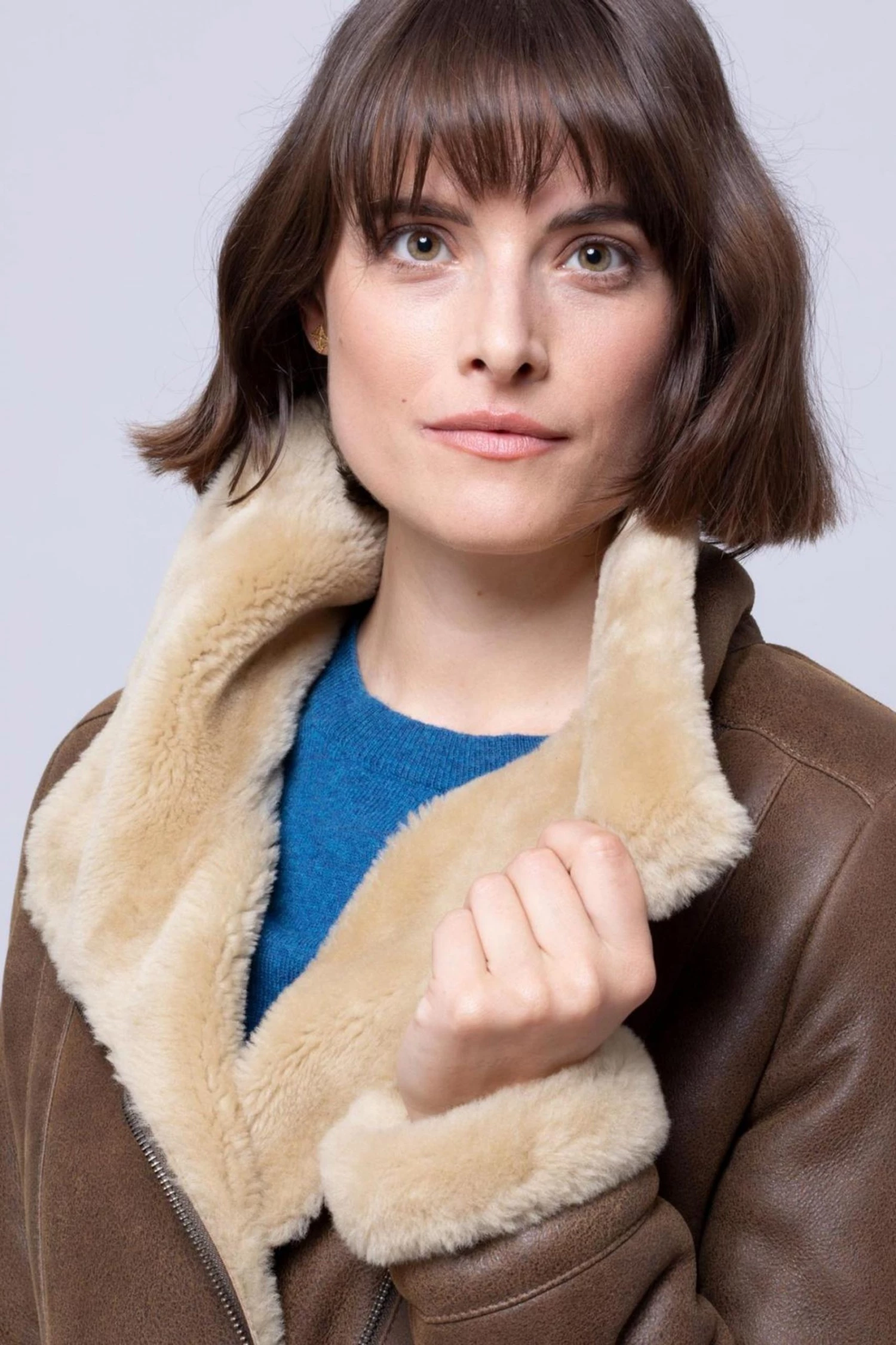 Lakeland Leather Grey Arnside Sheepskin Aviator Jacket Charcoal Grey 7 Lakeland Leather Grey Arnside Sheepskin Aviator Jacket Charcoal Grey - Image 5