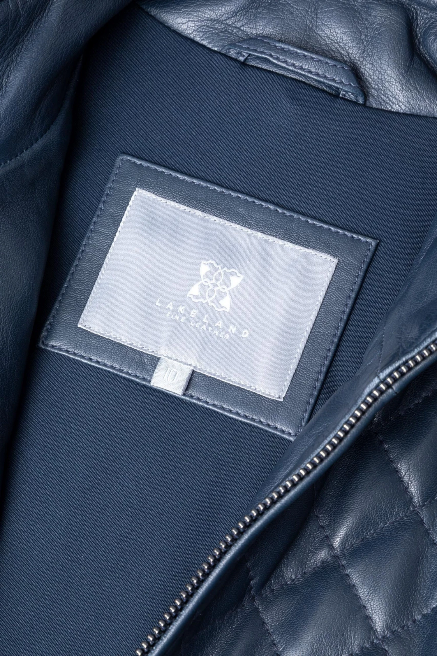 Lakeland Leather Blue Angletarn Quilted Leather Jacket 8 Lakeland Leather Blue Angletarn Quilted Leather Jacket - Image 6