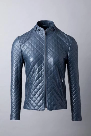 Lakeland Leather Blue Angletarn Quilted Leather Jacket 9 Lakeland Leather Blue Angletarn Quilted Leather Jacket - Image 7