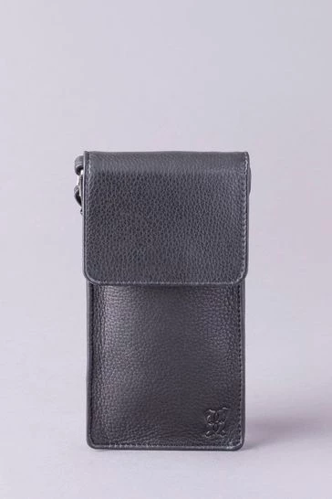 Lakeland Leather Cross-Body Phone Pouch Bag Amethyst 8 Lakeland Leather Cross-Body Phone Pouch Bag Amethyst - Image 6