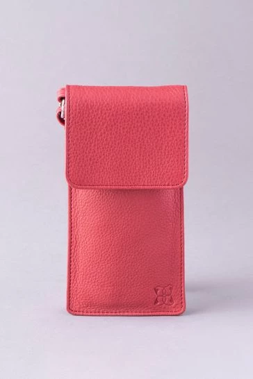 Lakeland Leather Cross-Body Phone Pouch Bag Amethyst 9 Lakeland Leather Cross-Body Phone Pouch Bag Amethyst - Image 7