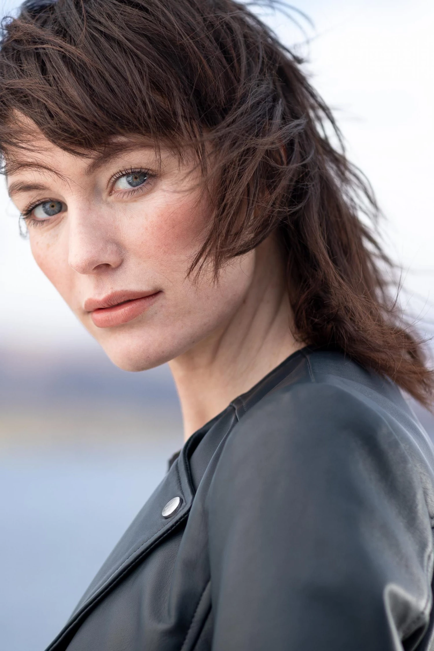 Lakeland Leather Collette Open Collar Leather Biker Jacket Parchment 9 Lakeland Leather Collette Open Collar Leather Biker Jacket Parchment - Image 7