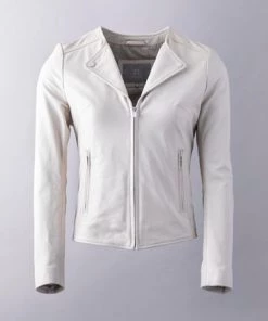 Lakeland Leather Collette Open Collar Leather Biker Jacket Parchment 21 Lakeland Leather Collette Open Collar Leather Biker Jacket Parchment -Lakeland Leather Sales unnamed file 525