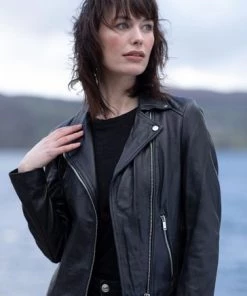 Lakeland Leather Thirlmere Leather Biker Jacket Parchment -Lakeland Leather Sales unnamed file 531