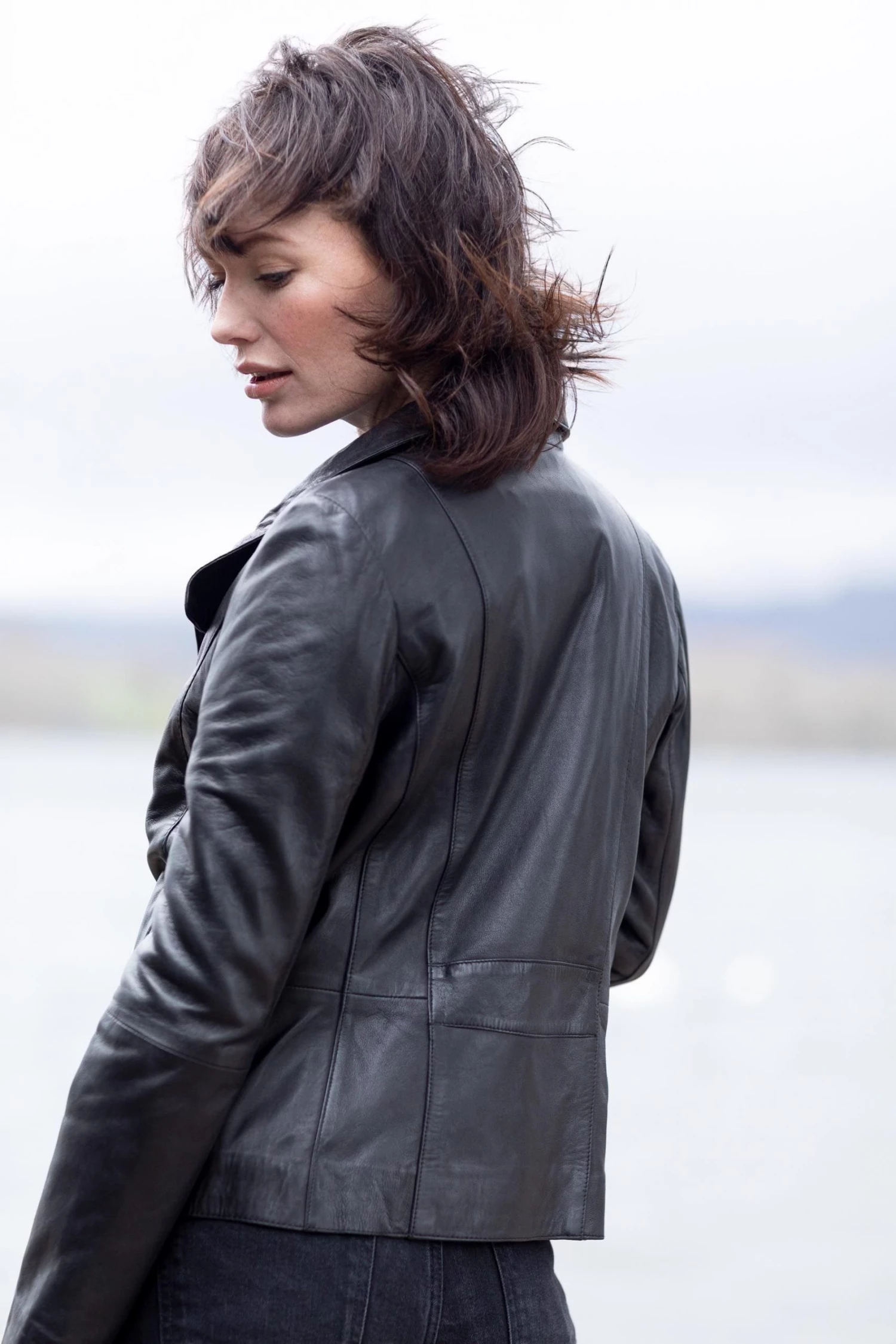 Lakeland Leather Karen Casual Leather Jacket In Black 4 Lakeland Leather Karen Casual Leather Jacket In Black - Image 2