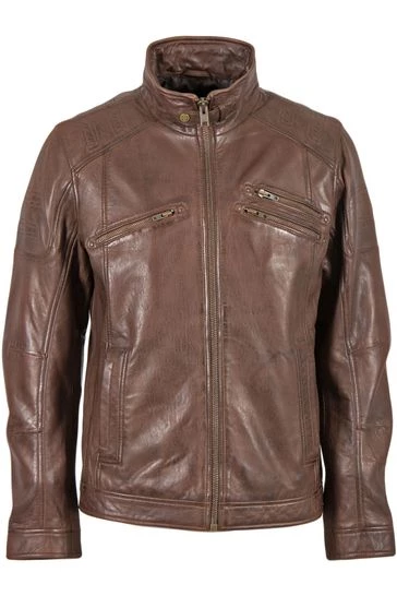 Lakeland Leather Hardknott Leather Biker Jacket In Nut Brown 8 Lakeland Leather Hardknott Leather Biker Jacket In Nut Brown - Image 6