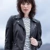 Lakeland Leather Millie Black Leather Biker Jacket