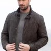 Lakeland Leather Brown Kirkby Quilted Leather Jacket