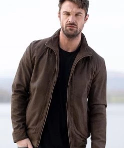 Lakeland Leather Paveyark Leather Bomber Jacket In Chocolate Brown