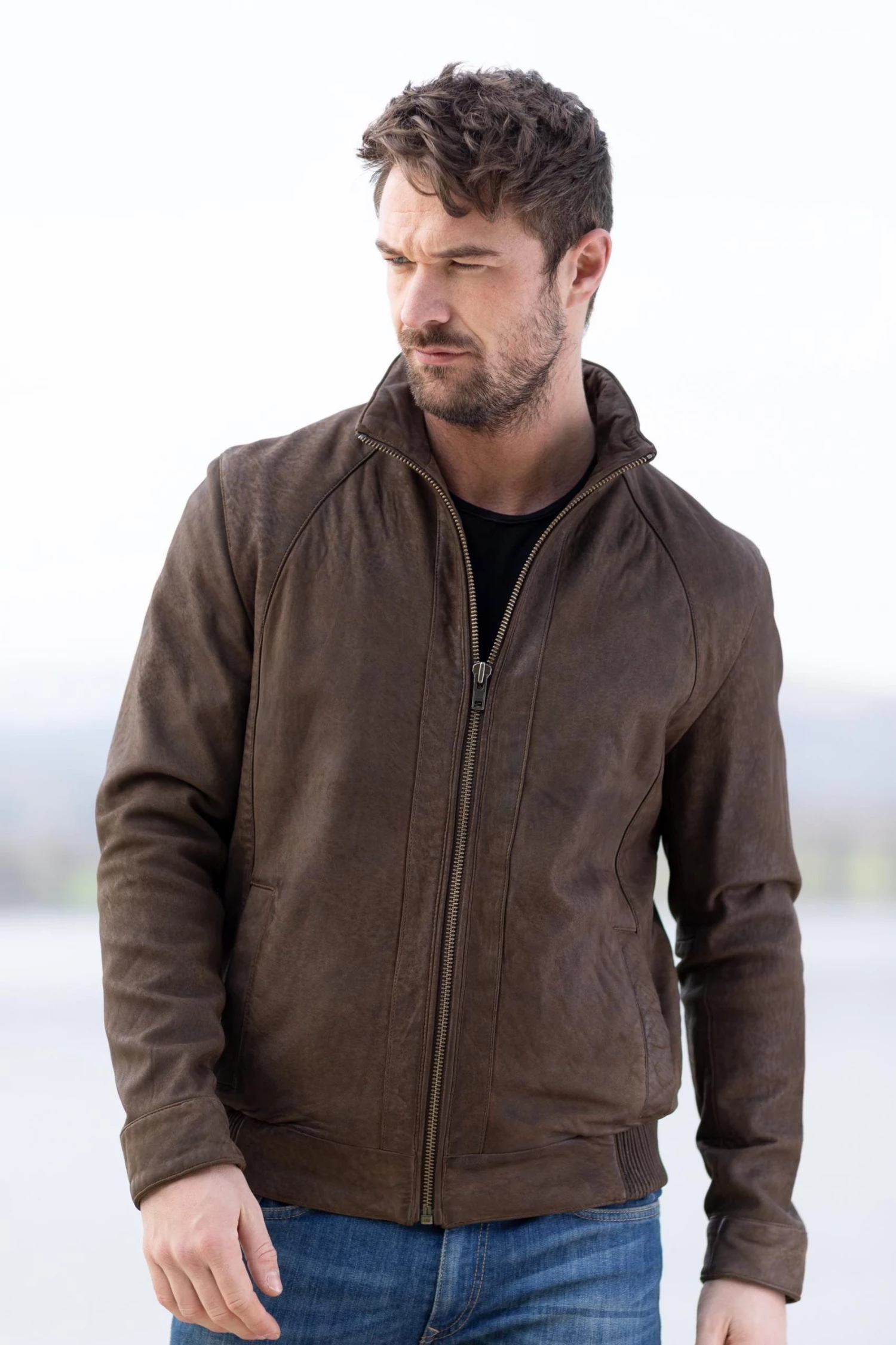 Lakeland Leather Paveyark Leather Bomber Jacket In Chocolate Brown 5 Lakeland Leather Paveyark Leather Bomber Jacket In Chocolate Brown - Image 3