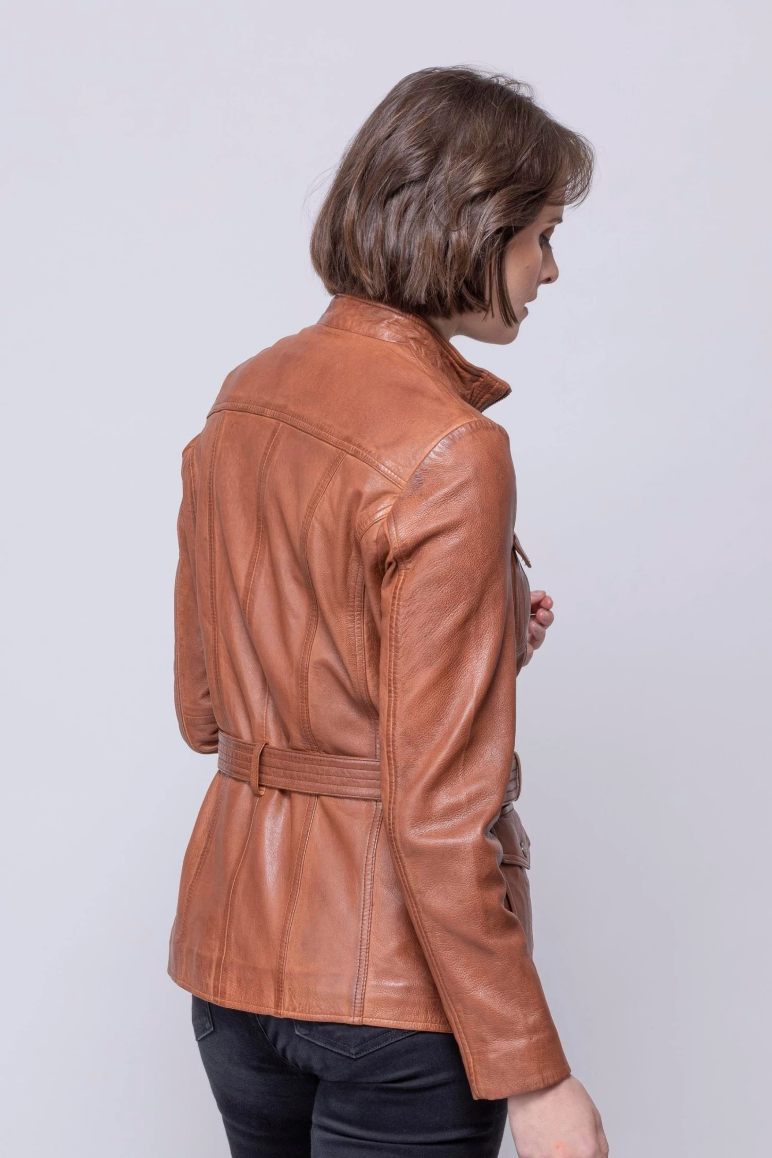Lakeland Leather Tan Brown Safari Leather Jacket 5 Lakeland Leather Tan Brown Safari Leather Jacket - Image 3