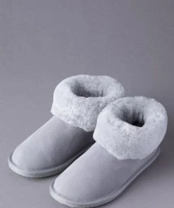 Lakeland Leather Ladies Sheepskin Bootie Slippers Tan Brown -Lakeland Leather Sales unnamed file 721