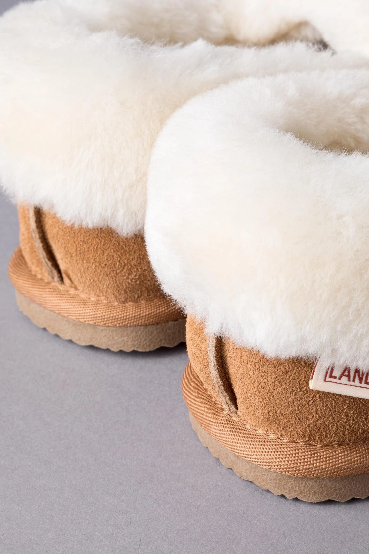 Lakeland Leather Ladies Sheepskin Cuff Slippers Light Grey 5 Lakeland Leather Ladies Sheepskin Cuff Slippers Light Grey - Image 3