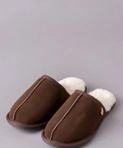 Lakeland Leather Mens Sheepskin Slider Slippers Grey -Lakeland Leather Sales unnamed file 745