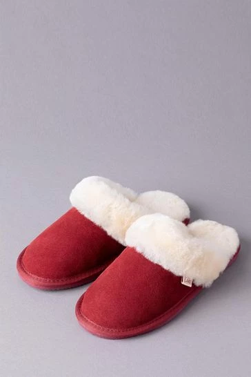 Lakeland Leather Ladies Sheepskin Slider Slippers Burgundy Red 10 Lakeland Leather Ladies Sheepskin Slider Slippers Burgundy Red - Image 8