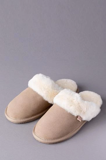 Lakeland Leather Ladies Sheepskin Slider Slippers Burgundy Red 11 Lakeland Leather Ladies Sheepskin Slider Slippers Burgundy Red - Image 9