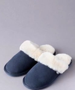 Lakeland Leather Ladies Sheepskin Slider Slippers Tan Brown -Lakeland Leather Sales unnamed file 765