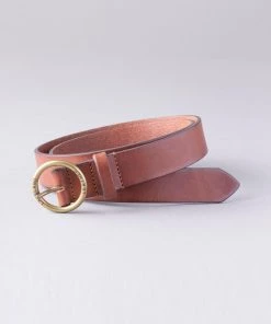 Lakeland Leather Buckle Leather Belt Tan Brown