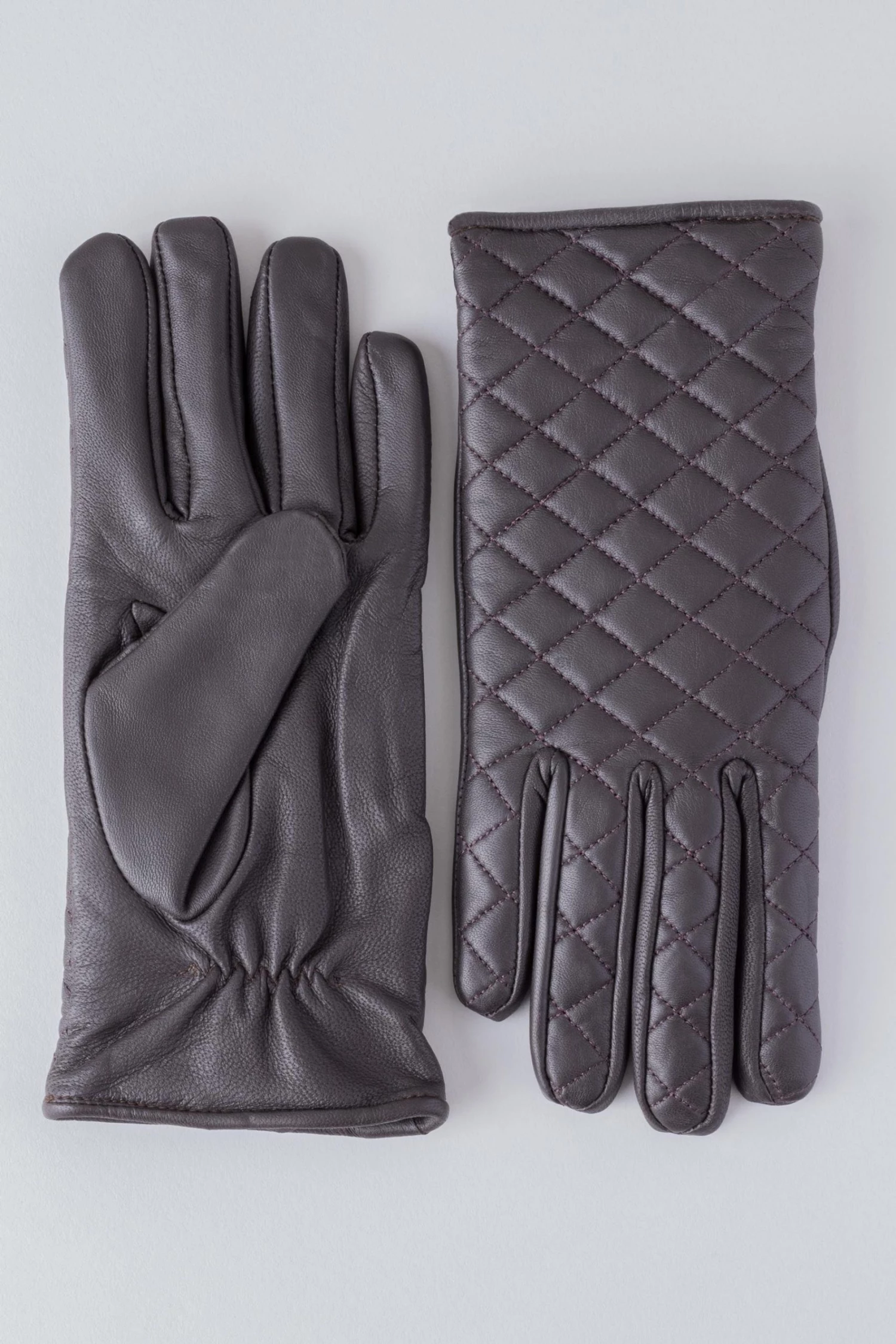 Lakeland Leather Laura Quilted Leather Gloves Brown 2 Lakeland Leather Laura Quilted Leather Gloves Brown