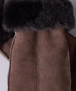 Lakeland Leather Ladies Sheepskin Mittens With Seam Brown -Lakeland Leather Sales unnamed file 812 scaled