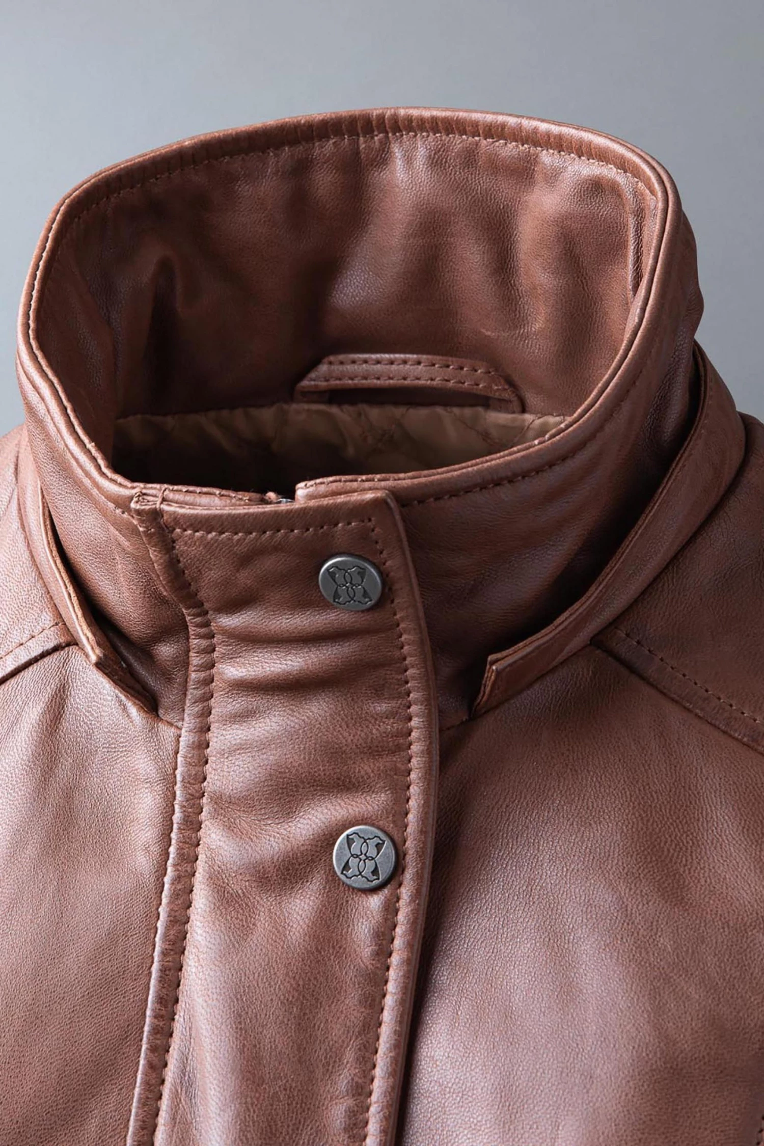Lakeland Leather Ravensworth Long Leather Coat In Tan 10 Lakeland Leather Ravensworth Long Leather Coat In Tan - Image 9