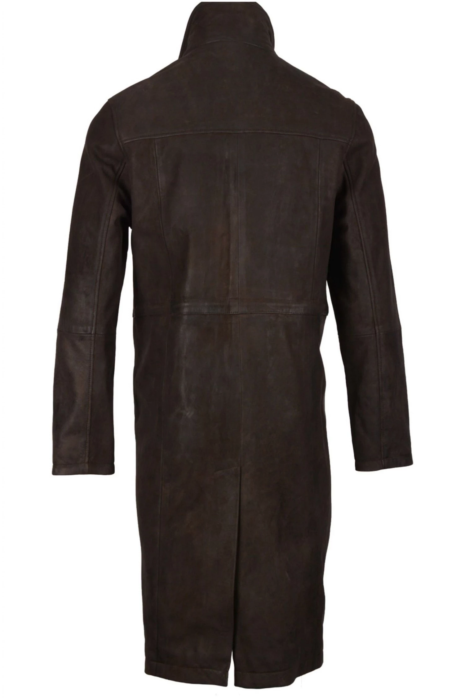 Lakeland Leather Kirkland Long Brown Leather Coat 7 Lakeland Leather Kirkland Long Brown Leather Coat - Image 5