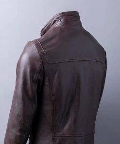 Lakeland Leather Dockray Hooded Leather Duffle Coat In Brown -Lakeland Leather Sales unnamed file 839 scaled