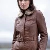 Lakeland Leather Tirril Tan Brown Belted Leather Coat In Tan -Lakeland Leather Sales unnamed file 853