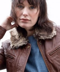 Lakeland Leather Tirril Tan Brown Belted Leather Coat In Tan -Lakeland Leather Sales unnamed file 858 scaled