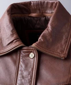 Lakeland Leather Tirril Tan Brown Belted Leather Coat In Tan -Lakeland Leather Sales unnamed file 860 scaled