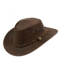 Lakeland Leather Outback III Australian Style Leather Hat Black -Lakeland Leather Sales unnamed file 879