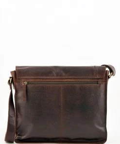 Lakeland Leather Keswick Large Brown Leather Messenger Bag