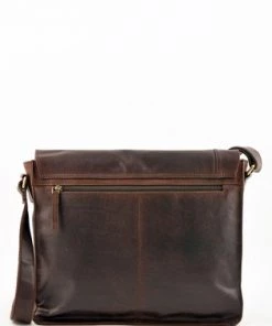 Lakeland Leather Keswick Large Brown Leather Messenger Bag -Lakeland Leather Sales unnamed file 885