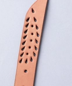 Lakeland Leather Tan Brown Lazer Cut Leather Belt -Lakeland Leather Sales unnamed file 907 scaled