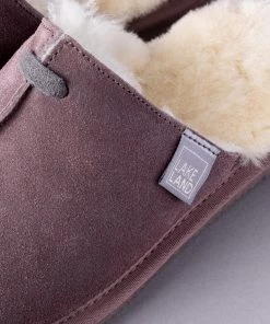 Lakeland Leather Ladies Sheepskin Seam Slider Slippers Vole Brown -Lakeland Leather Sales unnamed file 952 scaled