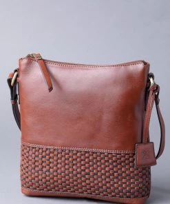 Lakeland Leather Waverton Leather Cross-Body Bag Navy Blue