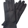 Lakeland Leather Beatrice Button Detail Leather Gloves In Black -Lakeland Leather Sales unnamed file 970