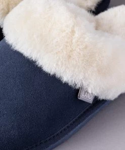 Lakeland Leather Ladies Sheepskin Slider Slippers Navy -Lakeland Leather Sales unnamed file 988 scaled