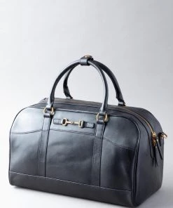Lakeland Leather Heritage Leather Overnight Bag Black